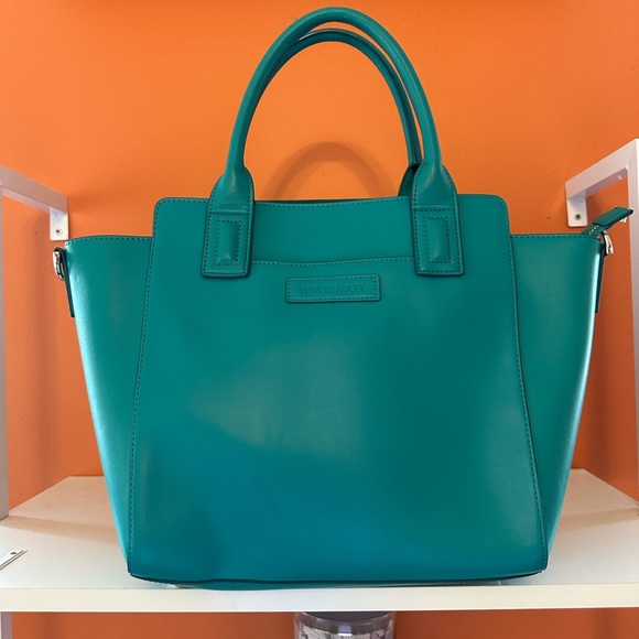 Vera Bradley Handbags - VERA BRADLEY Teal Satchel Bag (NWT)
